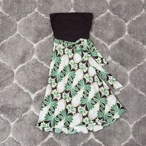 Laundry by Shelli Segal Silk Strapless Dress Sz 2